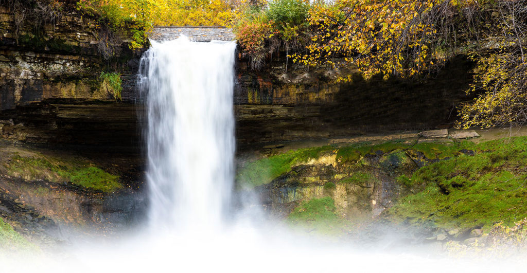 Minnehaha Falls in Longfellow, Minneapolis, MN