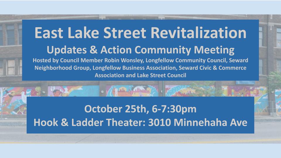 updates and action East Lake Community Meeting