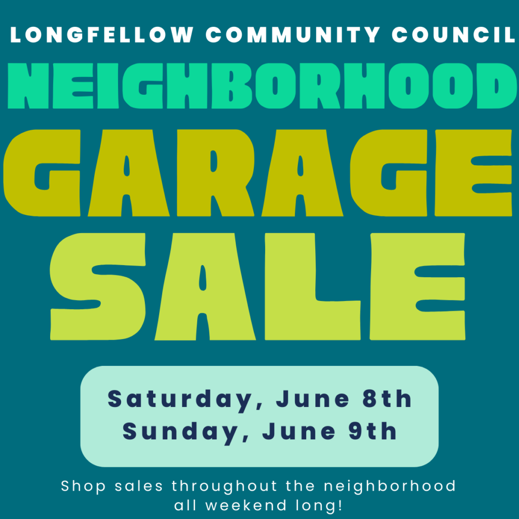 2024 Community Garage Sale Longfellow Community Council